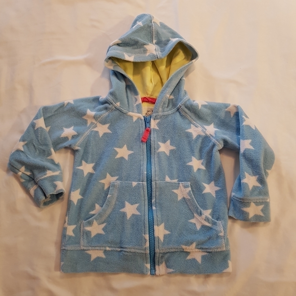 Mini Boden terry zip up 2-3 years